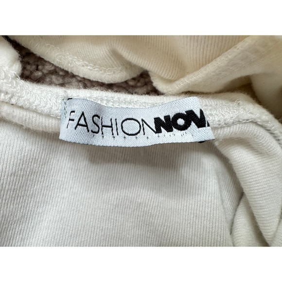 Fashion Nova Criss Cross Off The Shoulder Wrap Top Cutout Back Knit Bodice - Picture 12 of 12